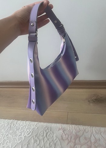 Parlak Mor Tie-Dye Kadın Çanta - Görsel 5