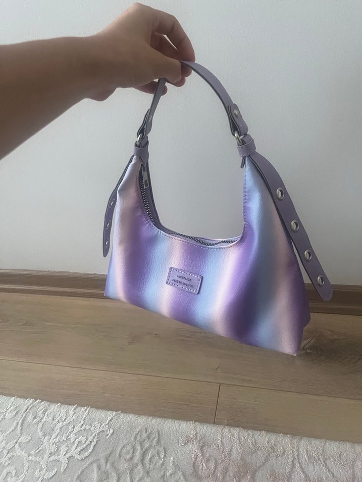 Parlak Mor Tie-Dye Kadın Çanta - Görsel 3