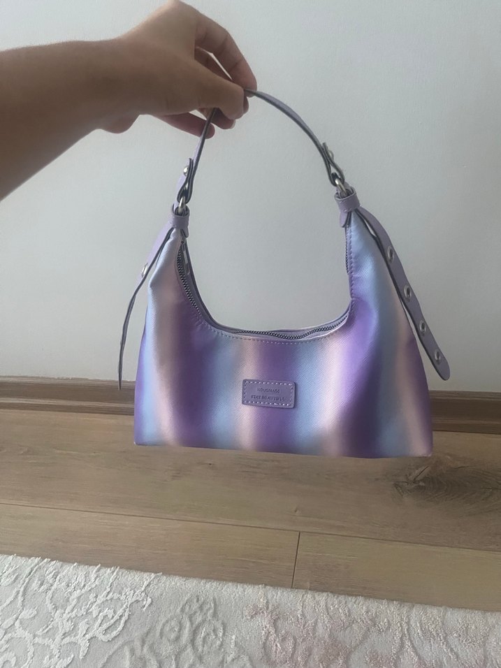 Parlak Mor Tie-Dye Kadın Çanta - Görsel 2