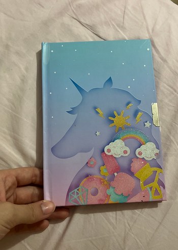 Pastel Renkli Unicorn Tasarımlı Defter - Görsel 3