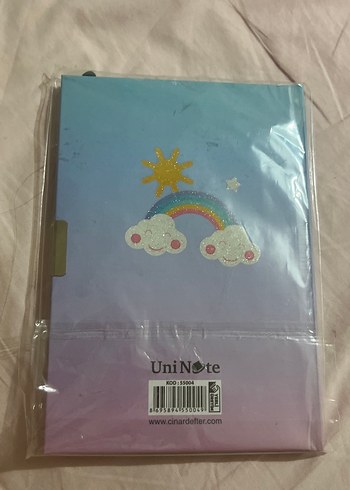Pastel Renkli Unicorn Tasarımlı Defter - Görsel 2