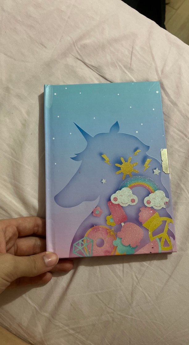 Pastel Renkli Unicorn Tasarımlı Defter - Görsel 3