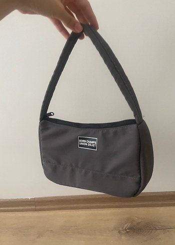 Koyu gri Minimalist Kadın Omuz Çantası - Görsel 2