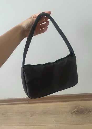 Koyu gri Minimalist Kadın Omuz Çantası - Görsel 4