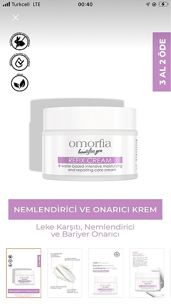 Diğer Omorfia nemlendirici krem