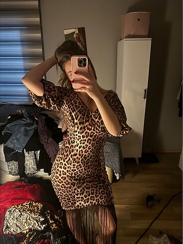 Diğer Leopar elbise