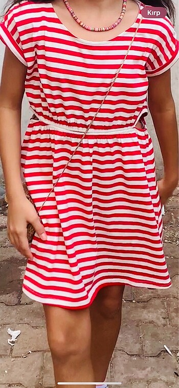 Çizgili elbise