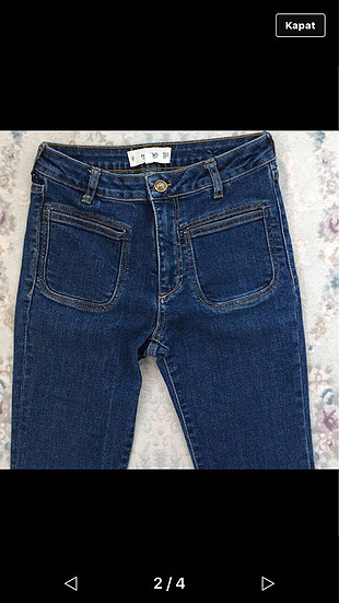 Mango mango ispanyol paça kot pantolon 