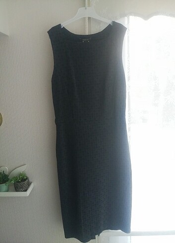 Mango suit lacivert ofis elbisesi