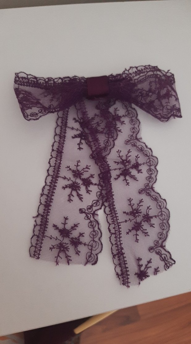 Kız Çocuk Mor Dantel Detaylı Strappy Elbise - Görsel 3