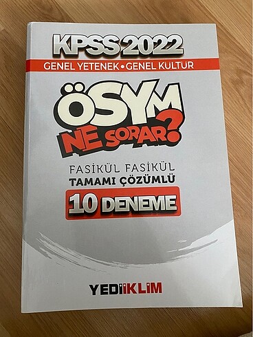 Kpss yediiklim gk gy deneme kitabı