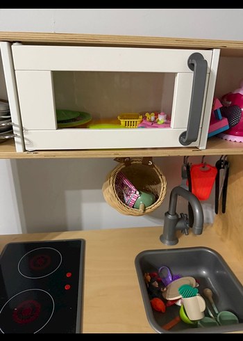 İkea Beyaz Çocuk Mutfak Rafı - Görsel 4