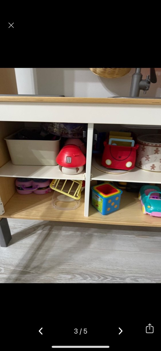 İkea Beyaz Çocuk Mutfak Rafı - Görsel 3
