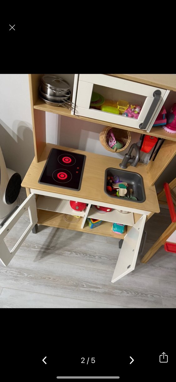 İkea Beyaz Çocuk Mutfak Rafı - Görsel 2