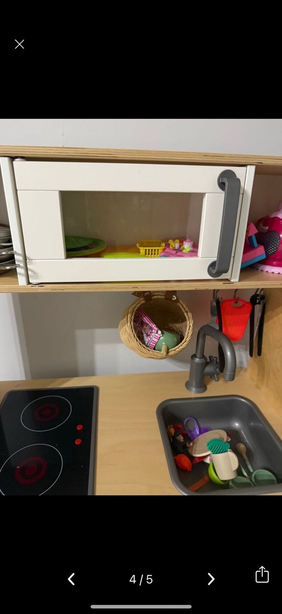 İkea Beyaz Çocuk Mutfak Rafı - Görsel 4