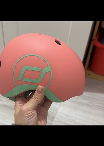 Pembe Biker Motosiklet Kaskı scoot and ride - Görsel 6