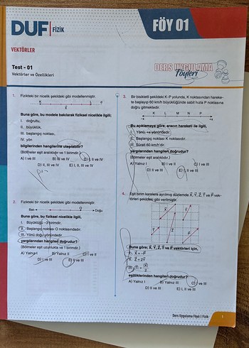  AYT Fizik Ders Uygulama Föyleri DUF