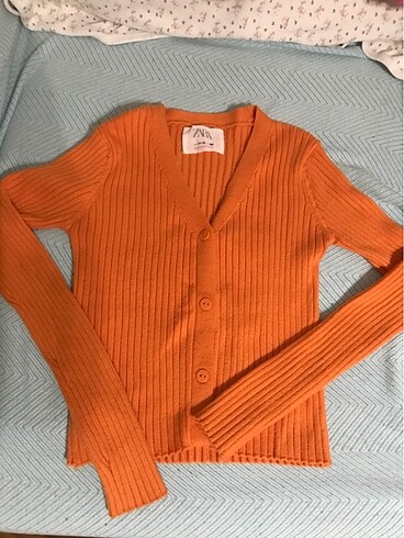 Zara turuncu hırka