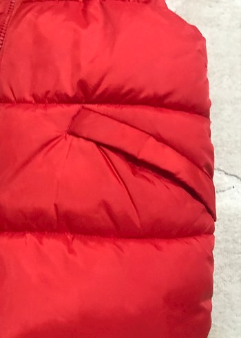 Kırmızı Unısex Çocuk Mont Yelek - Görsel 5