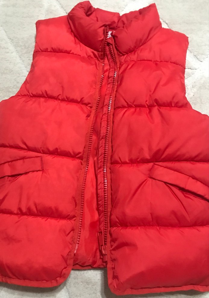 Kırmızı Unısex Çocuk Mont Yelek - Görsel 3