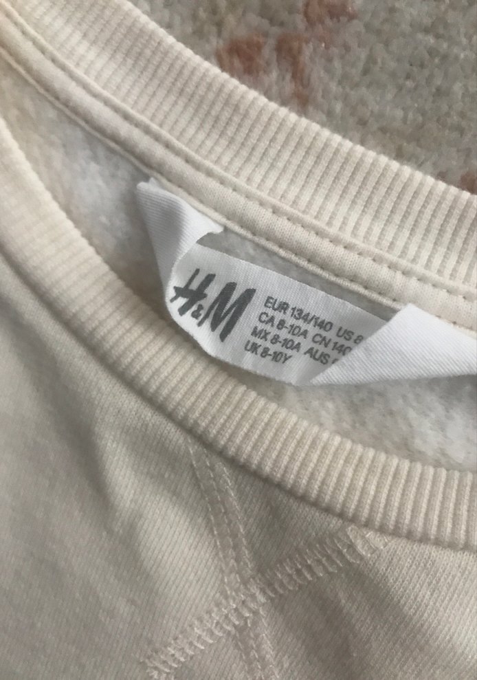 Kız Çocuk Bej Uzun Kollu Baskılı Tişört - Görsel 4