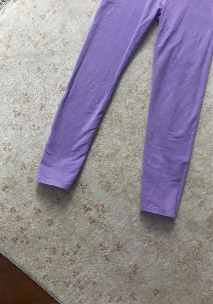 Mor Kız Tayt Pastel Renk - Görsel 2