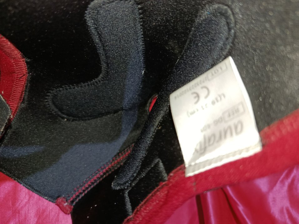 Kırmızı Biker ayak Koruyucu Velcro Kayışlı - Görsel 4