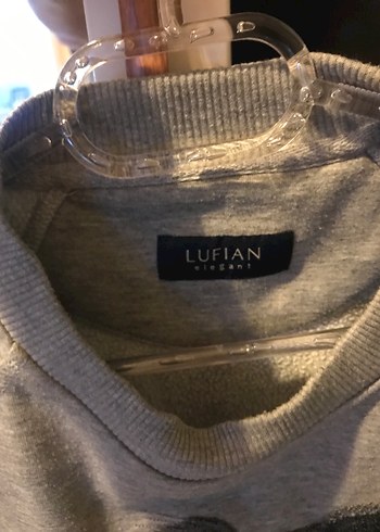 Lufian Gri Nakışlı Kadın Sweatshirt Lufian