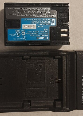 canon batarya lp-e6 ve şarj aleti