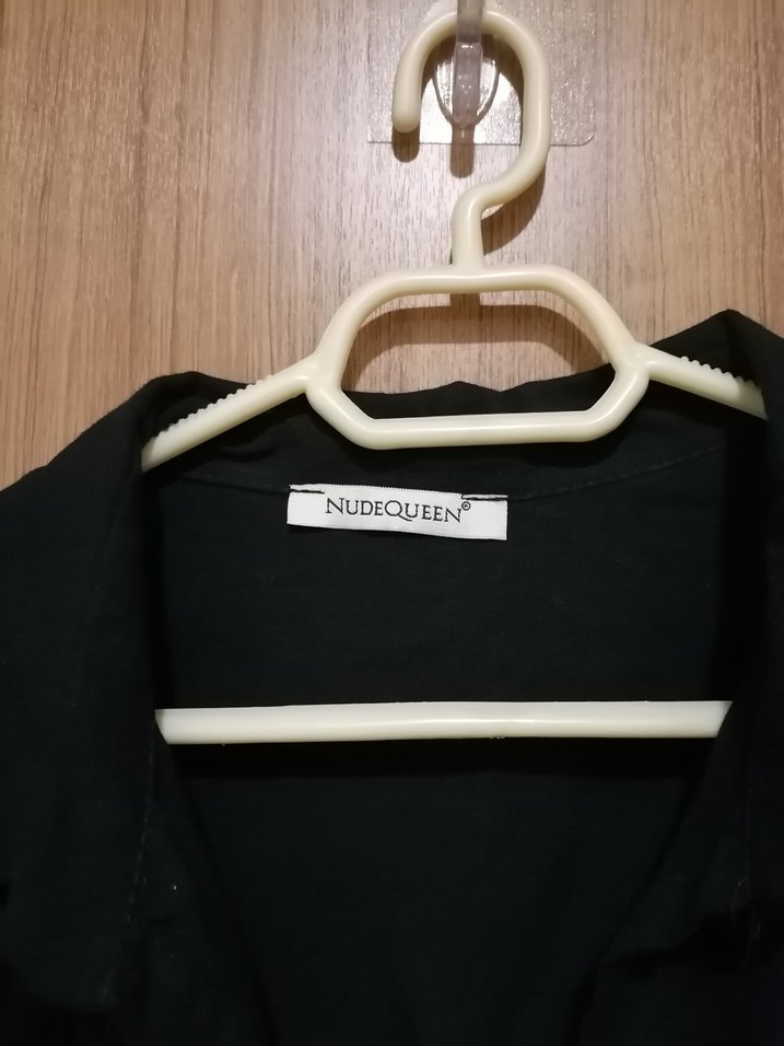 Keten Kadın Gömlek, Uzun Kollu, Düğmeli - Görsel 2