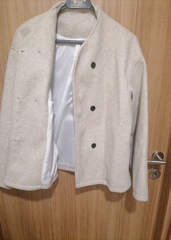 Düğmeli Midi Mevsimlik Mont - Görsel 5