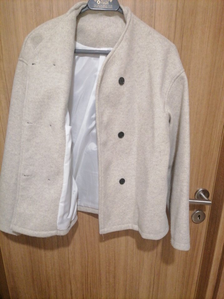 Düğmeli Midi Mevsimlik Mont - Görsel 5