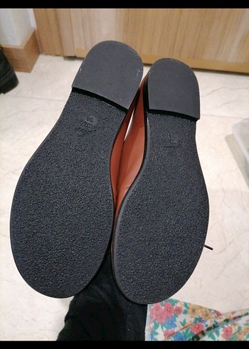 Kahverengi Deri Retro Stiletto Kadın Ayakkabı - Görsel 6