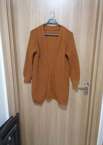 Kadın Kahverengi Örgü Uzun Kollu Triko - Görsel 5