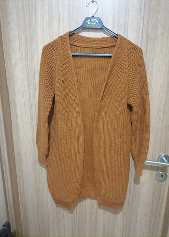 Kadın Kahverengi Örgü Uzun Kollu Triko - Görsel 2