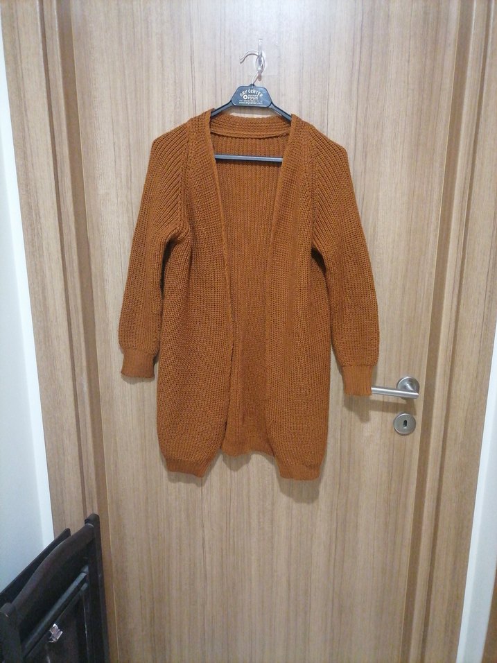 Kadın Kahverengi Örgü Uzun Kollu Triko - Görsel 5