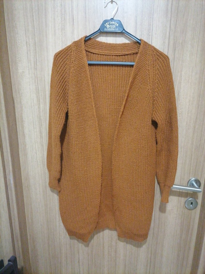 Kadın Kahverengi Örgü Uzun Kollu Triko - Görsel 2