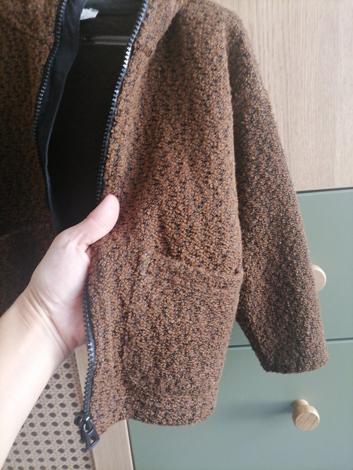 Erkek Çocuk Kahverengi Triko Hırka - Görsel 5