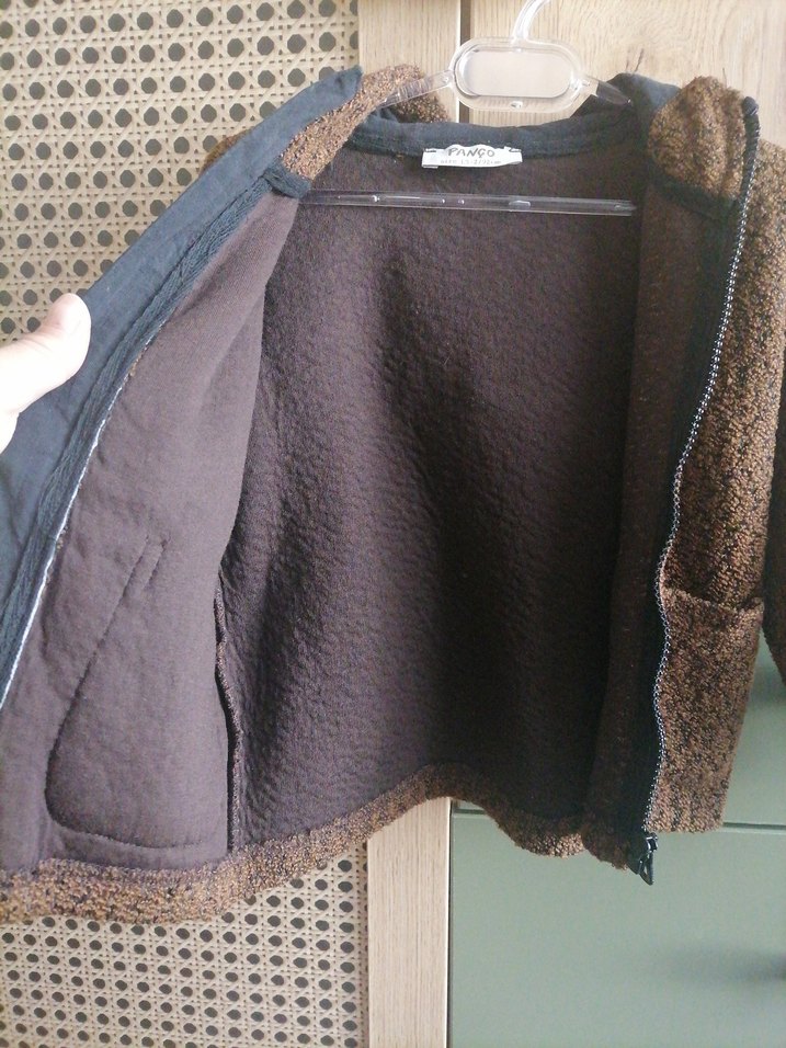 Erkek Çocuk Kahverengi Triko Hırka - Görsel 4