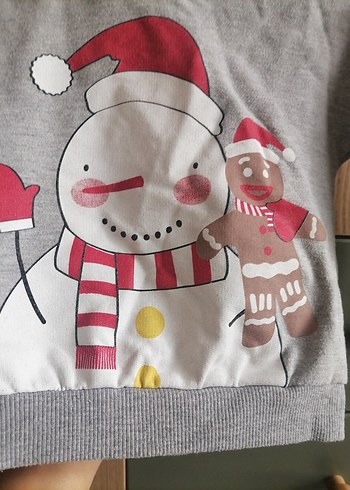 Erkek Çocuk Gri Baskılı Kapşonlu Sweatshirt - Görsel 4