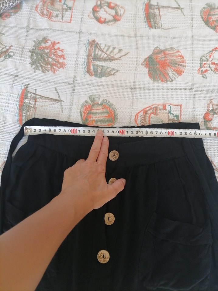 Clandestino Düğmeli Siyah Mini Etek - Görsel 5
