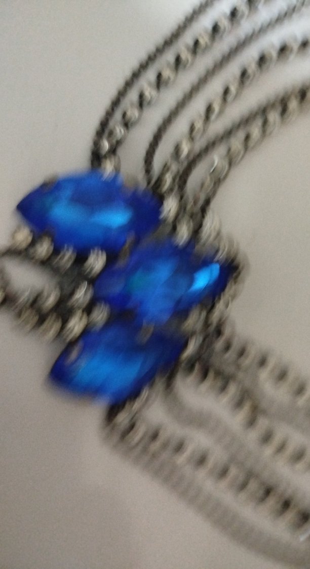 Mavi Parlak Payetli Kadın Saç Aksesuarı - Görsel 4