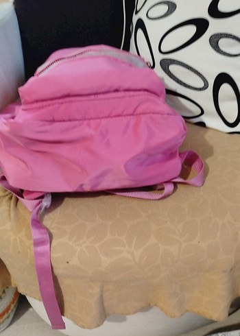 Kadın Pembe Fermuarlı Sırt Çantası - Görsel 4