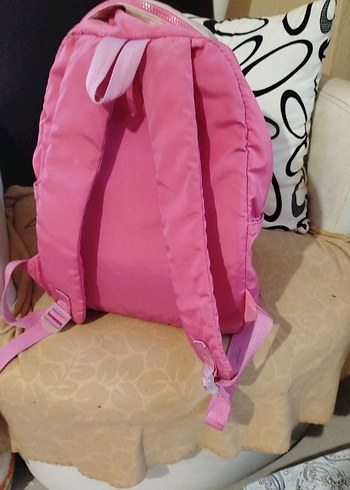 Kadın Pembe Fermuarlı Sırt Çantası - Görsel 3