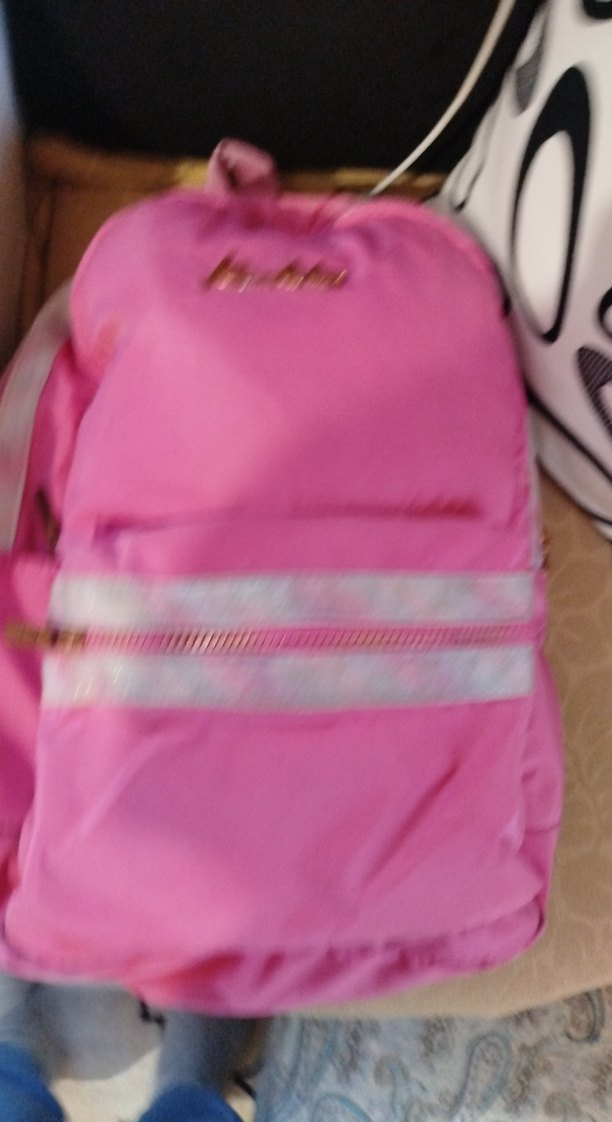 Kadın Pembe Fermuarlı Sırt Çantası - Görsel 5