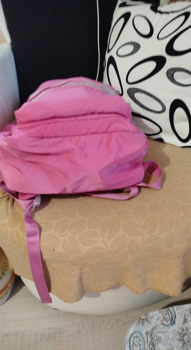 Kadın Pembe Fermuarlı Sırt Çantası - Görsel 4