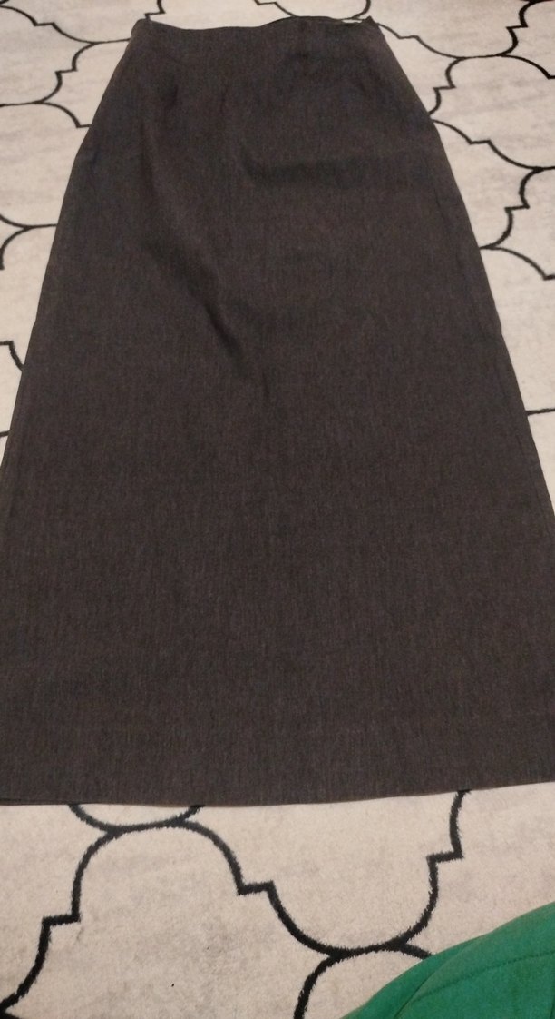 Kadın Kahverengi Uzun Pilili Etek - Görsel 2