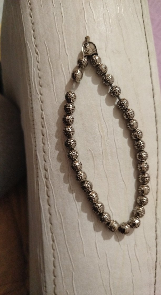 Gri Vintage Bohem Erkek Tesbih - Görsel 2