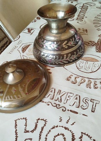 Bordo Renkli Kapaklı tarihi eser kase - Görsel 4