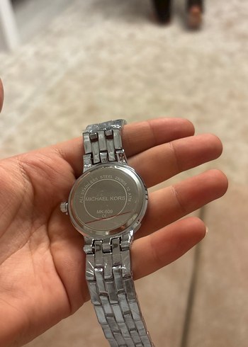 Beden gri Renk Gri Kadın Saat, Metal Kordonlu, Tokalı